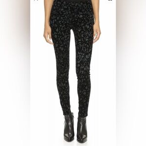 J brand black velvet Patterned Women's Pants Size 25